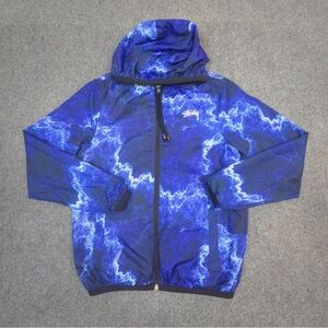 Stussy Blue and White Utility Jacket